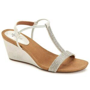 Style & Co Women's Mulan Embellished Wedge Sandals